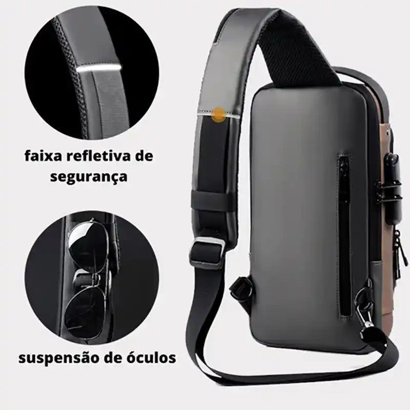 Mochila Anti-Furto com Senha e USB | Frete Grátis para todo Brasil