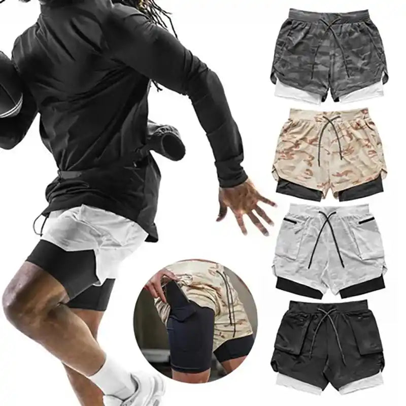 Shorts para treino 2 em 1 - Frete Grátis para todo Brasil