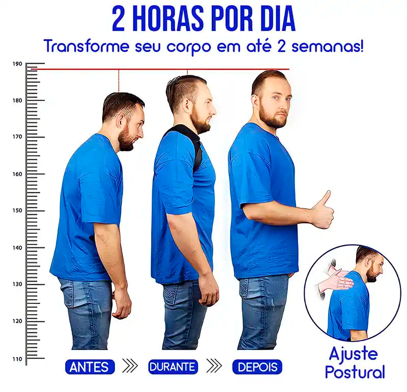 Corretor Postural Magnético Ajustável | Frete Grátis para todo Brasil